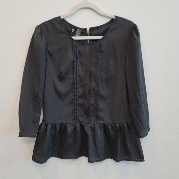 Kaylee Black Blouse Top Women's Size Large - Picture 3 of 9